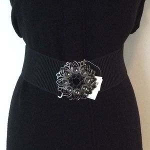 🖤💎NEW Chico’s Emmy Jeweled Black Belt Small 💎🖤